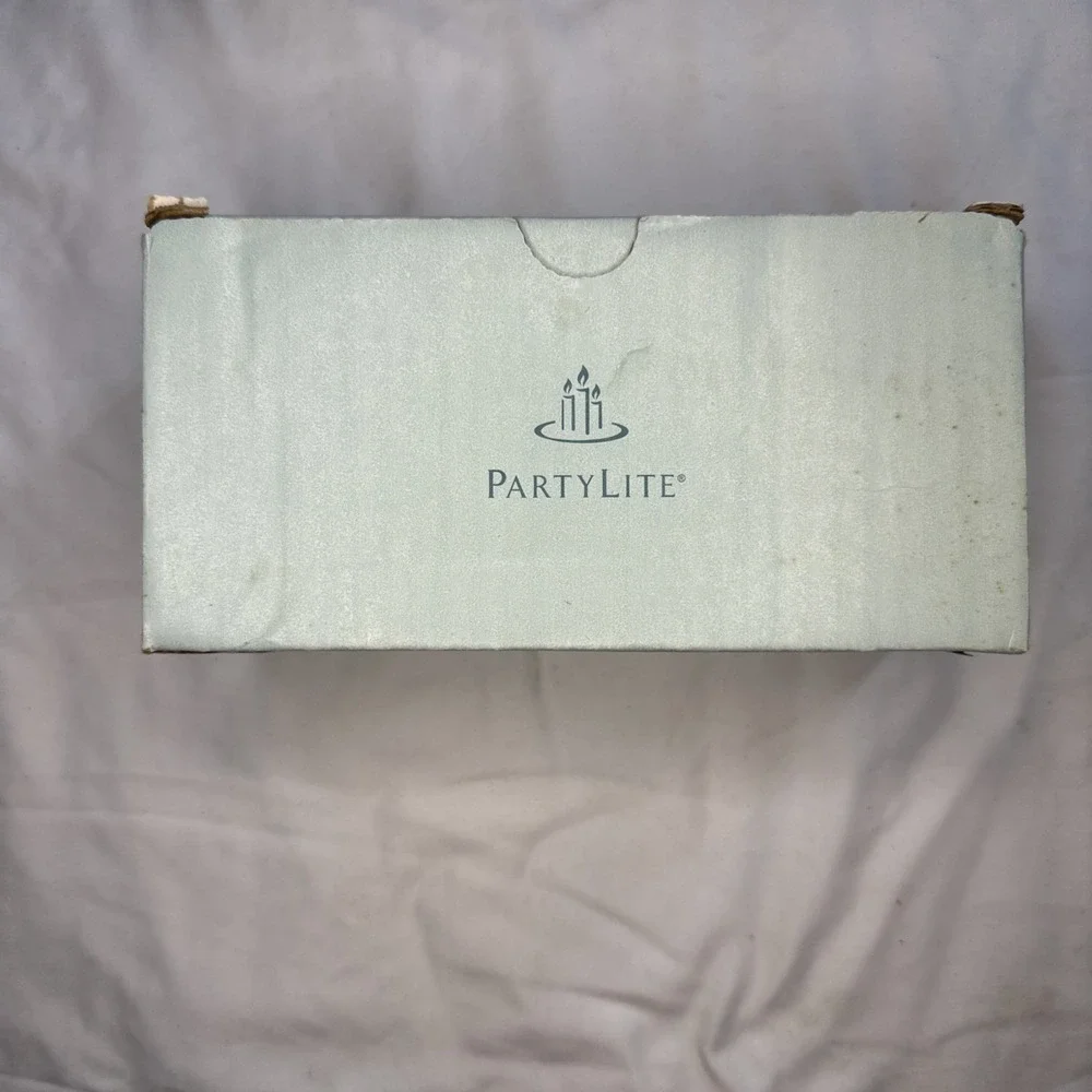 PartyLite Blue Tamarind 3-Wick Brick Candle K73590‎ Retired 7 X 3 Rare - Picture 3 of 4